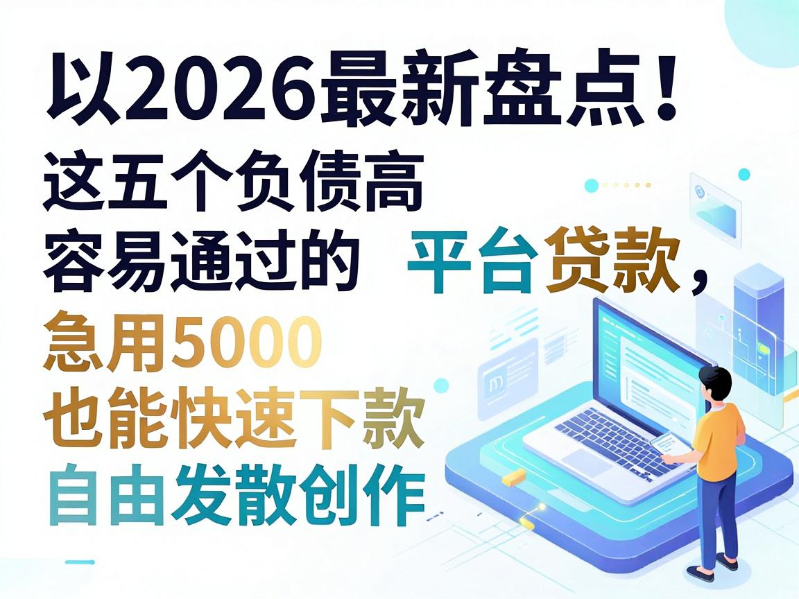 2026最新盘点!这五个负债高容易通过的平台贷款,急用5000也能快速下款