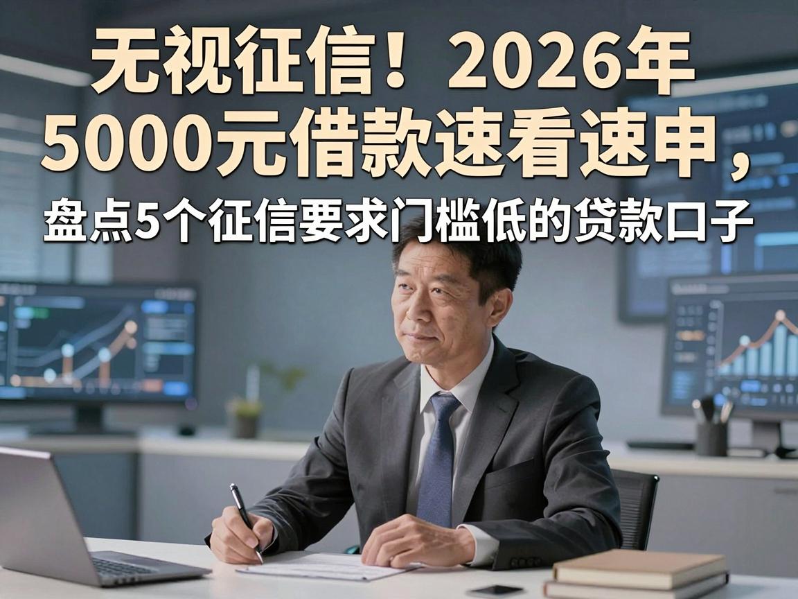 无视征信!2026年5000元借款速看速申,盘点5个征信要求门槛低的贷款口子