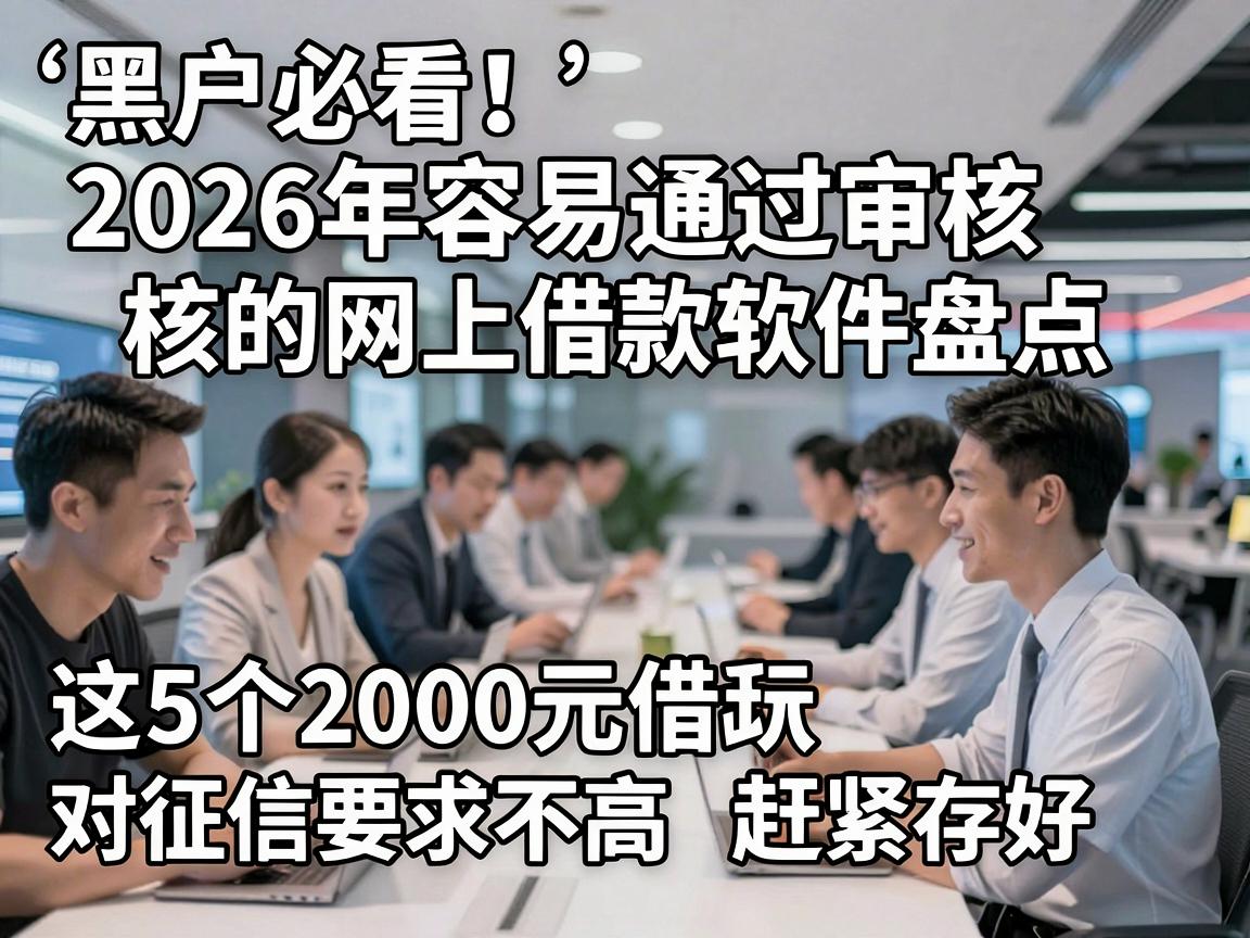 黑户必看!2026年容易通过审核的网上借款软件盘点,这5个2000元借款对征信要求不高赶紧存好