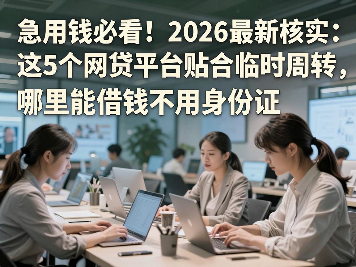急用钱必看!2026最新核实:这5个网贷平台贴合临时周转,哪里能借钱不用身份证?