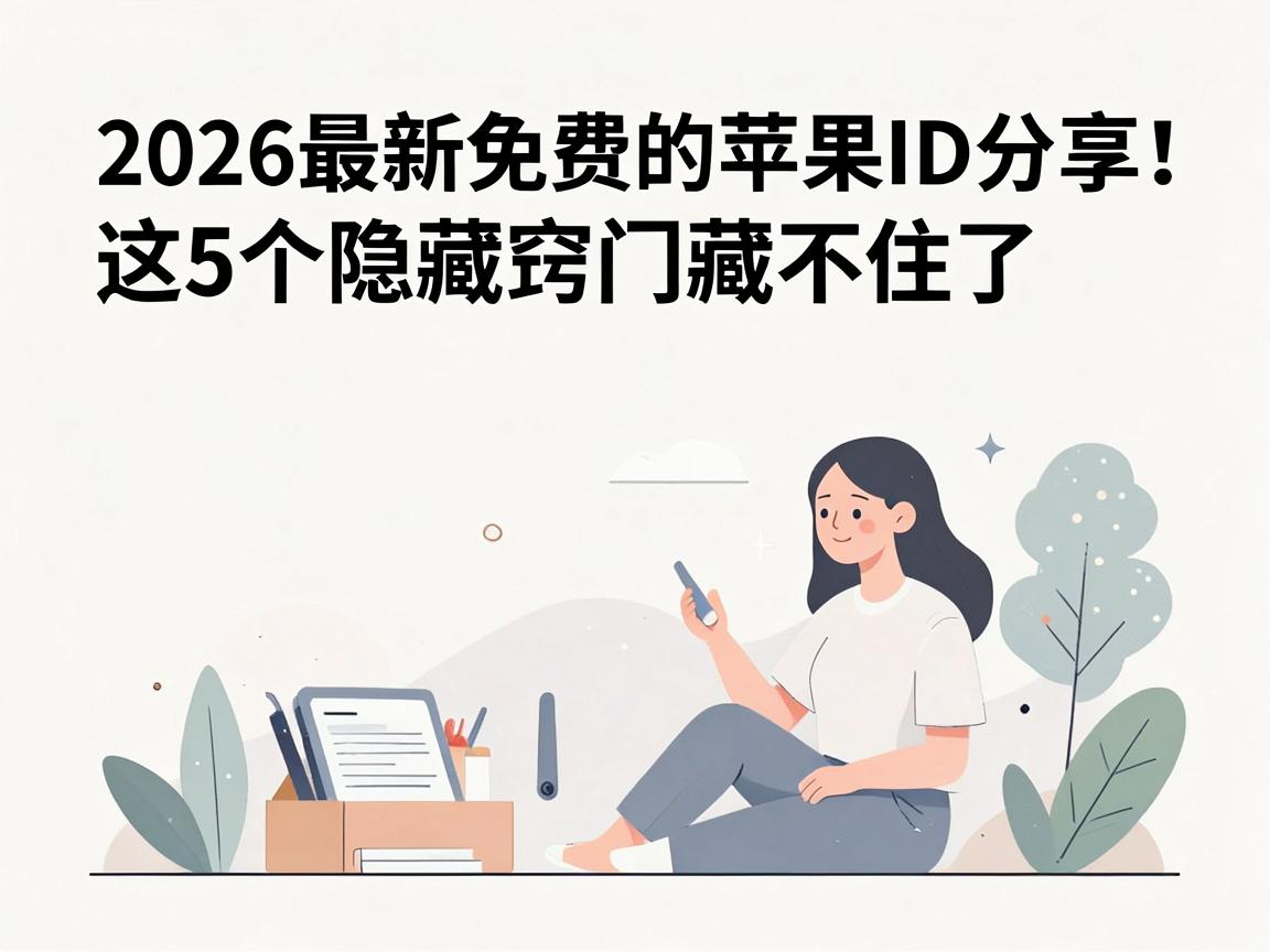 2026最新免费的苹果ID分享!这5个隐藏窍门藏不住了