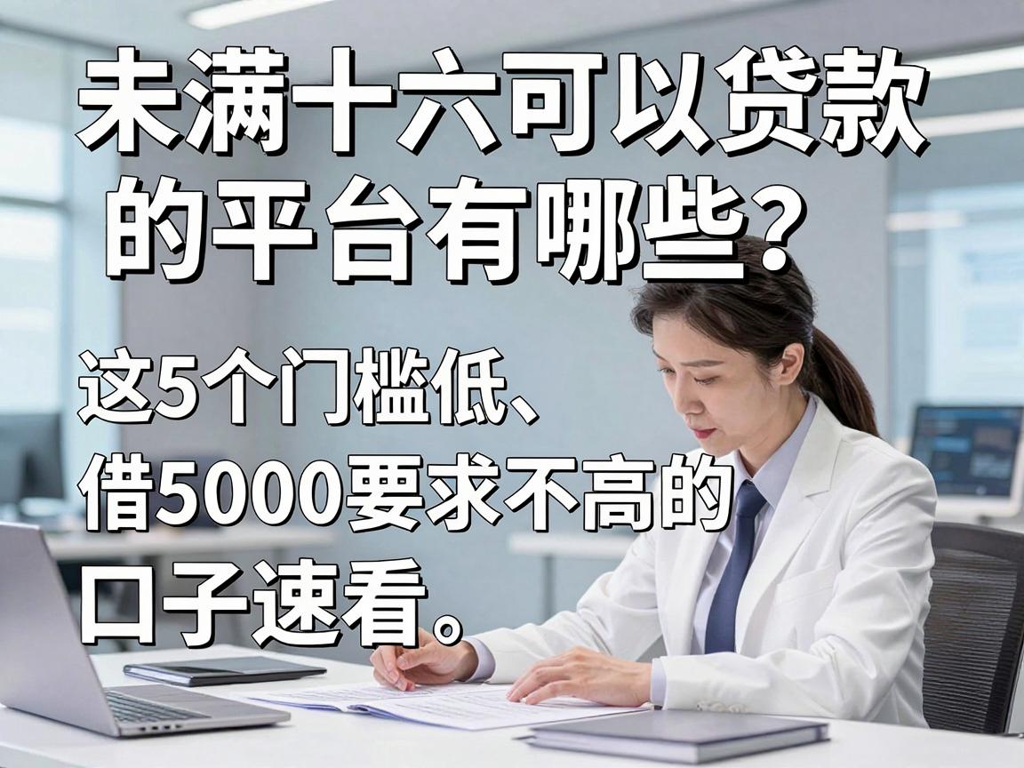 未满十六可以贷款的平台有哪些？这5个门槛低、借5000要求不高的口子速看