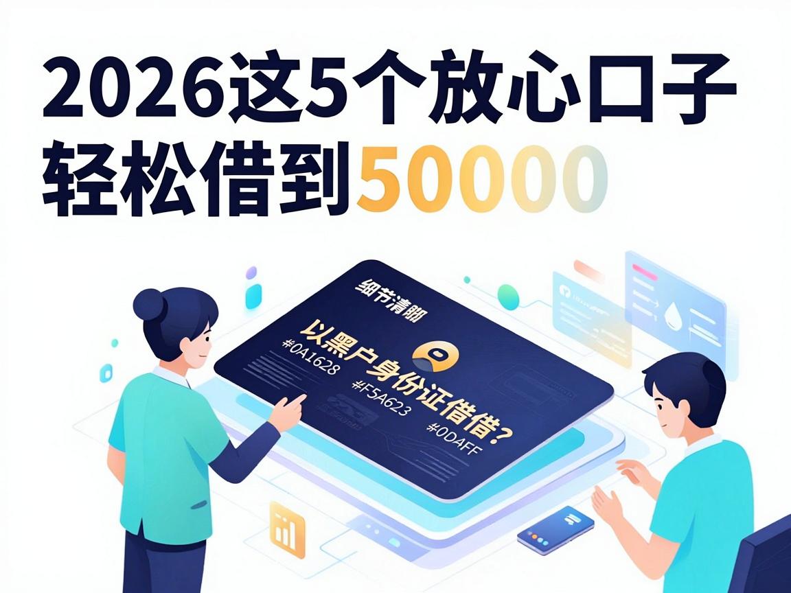 黑户身份证借钱哪个好借?2026这5个放心口子轻松借到50000