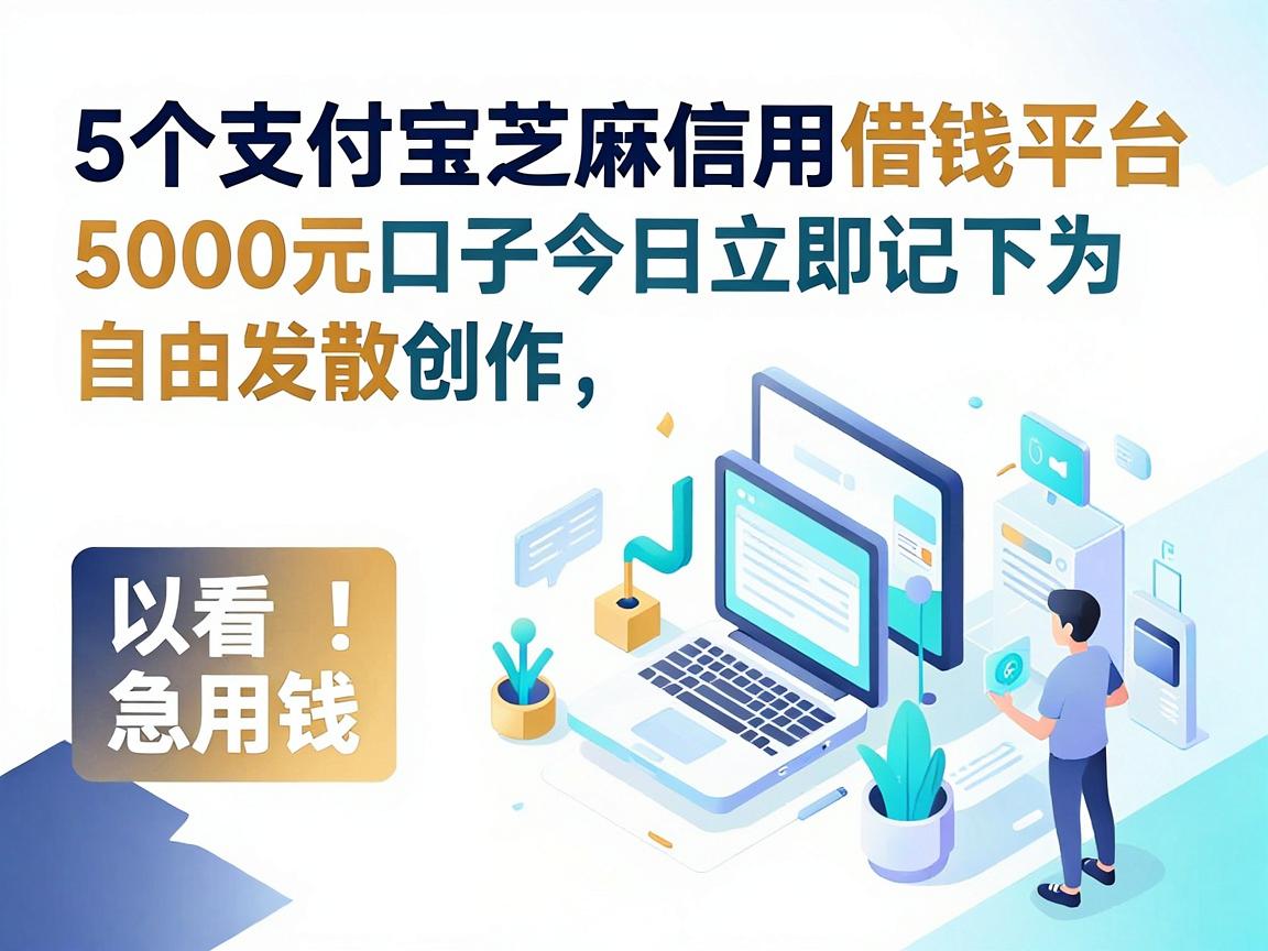 急用钱速看!5个支付宝芝麻信用借钱平台5000元口子今日立即记下