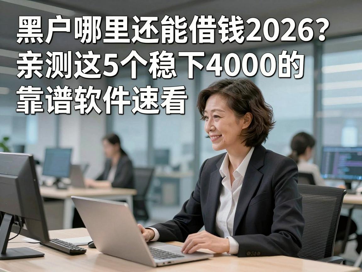 黑户哪里还能借钱2026?亲测这5个稳下4000的靠谱软件速看