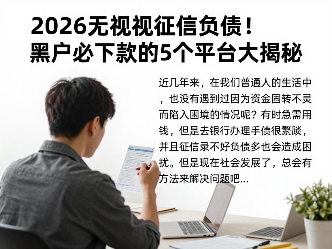 2026无视征信负债!黑户必下款的5个平台大揭秘