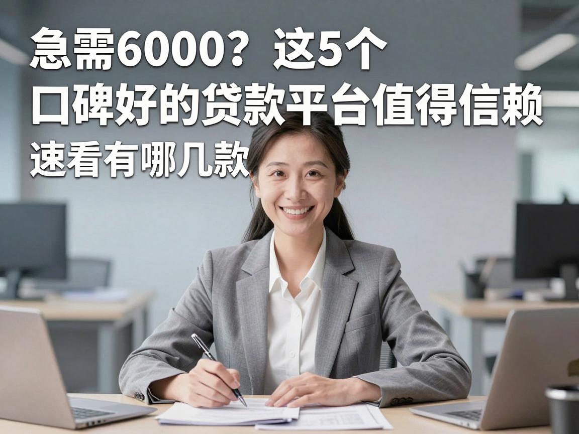 急需6000？这5个口碑好的贷款平台值得信赖，速看有哪几款！