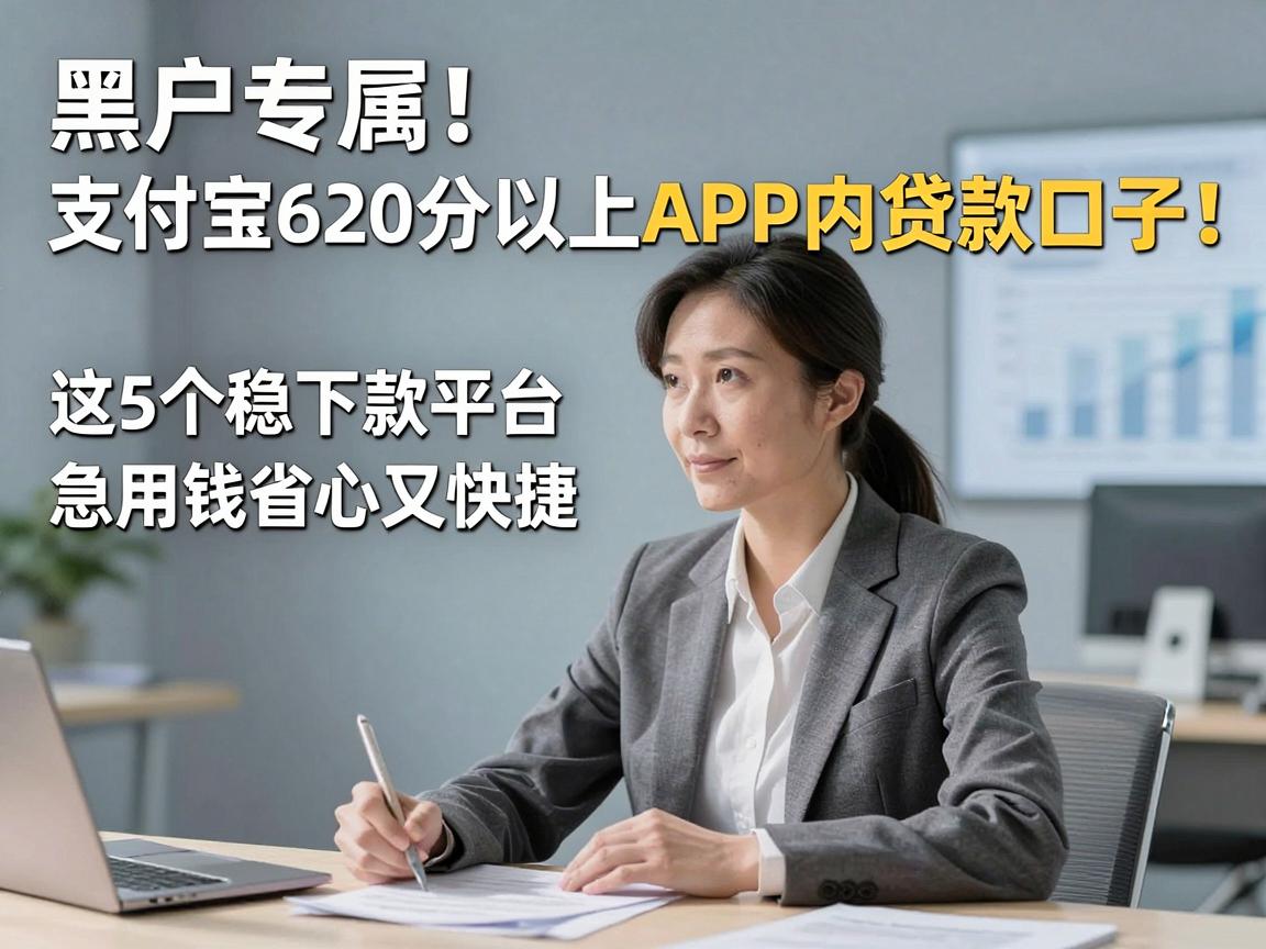 黑户专属!支付宝620分以上APP内贷款口子,这5个稳下款平台急用钱省心又快捷