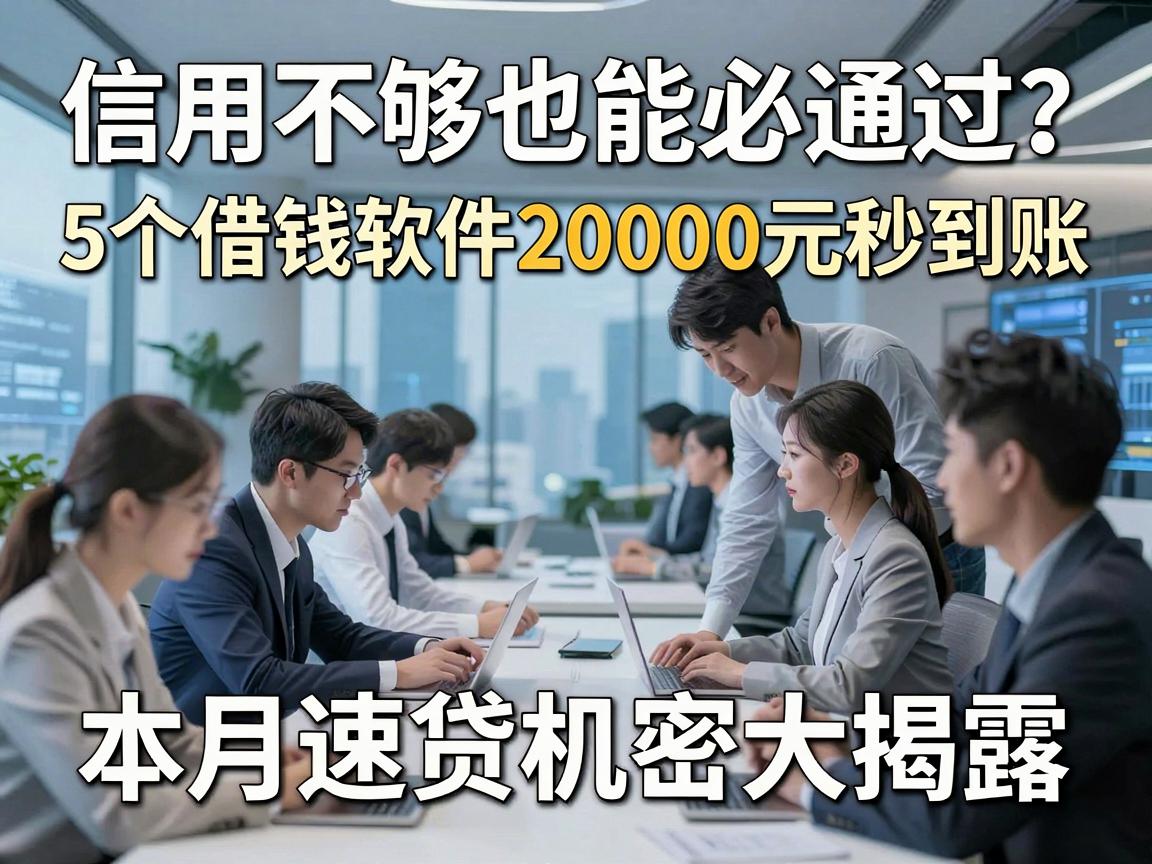 信用不够也能必通过？5个借钱软件20000元秒到账，本月速贷机密大揭露！