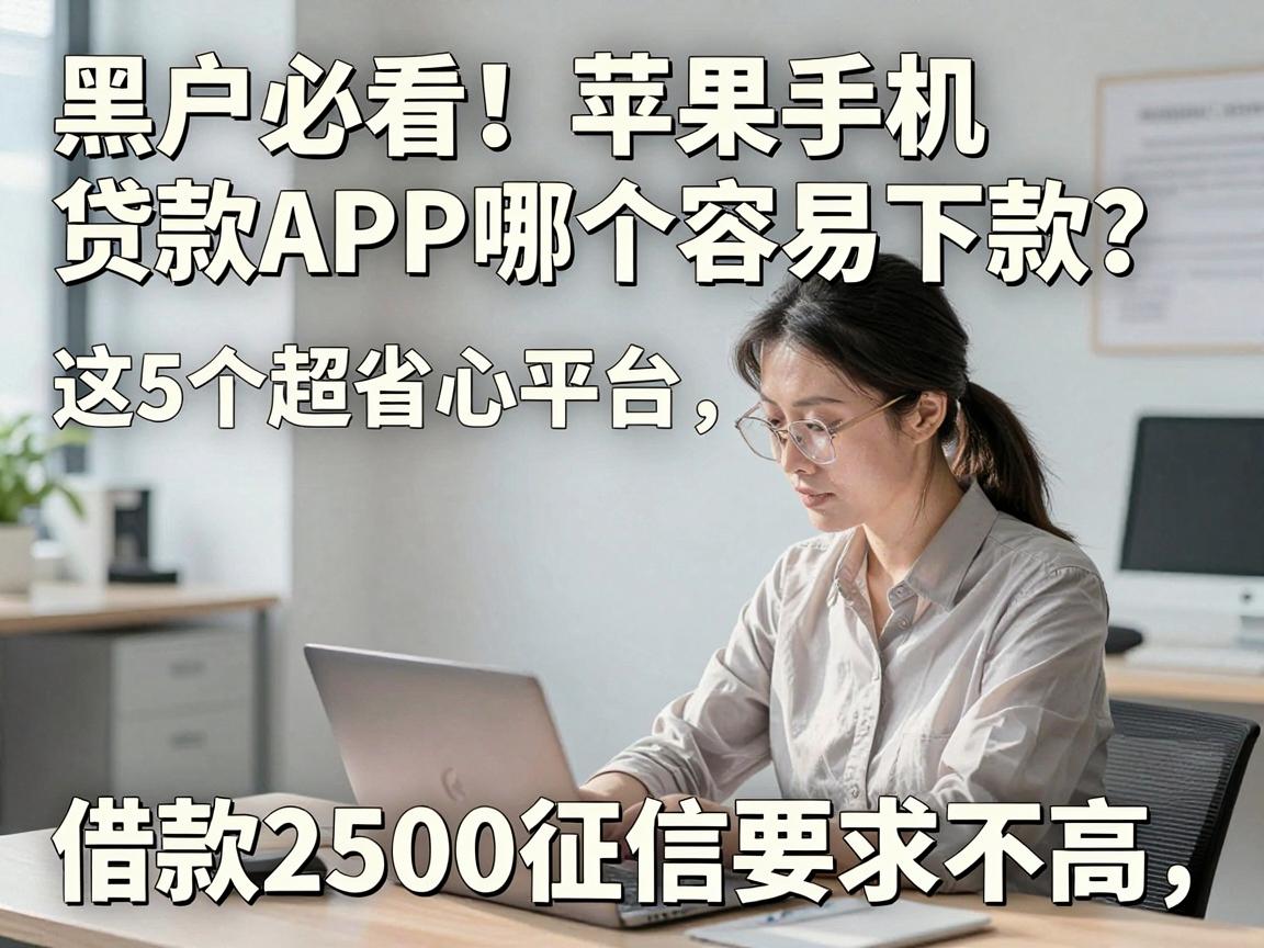 黑户必看!苹果手机贷款APP哪个容易下款?这5个超省心平台,借款2500征信要求不高