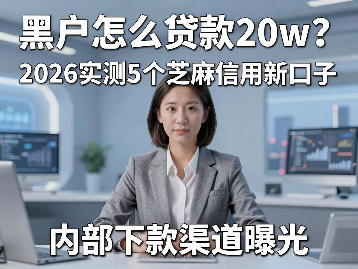 黑户怎么贷款20w?2026实测5个芝麻信用新口子,内部下款渠道曝光!