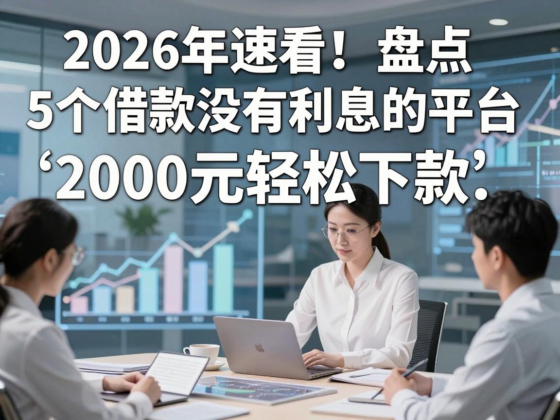 2026年速看!盘点5个借款没有利息的平台,2000元轻松下款