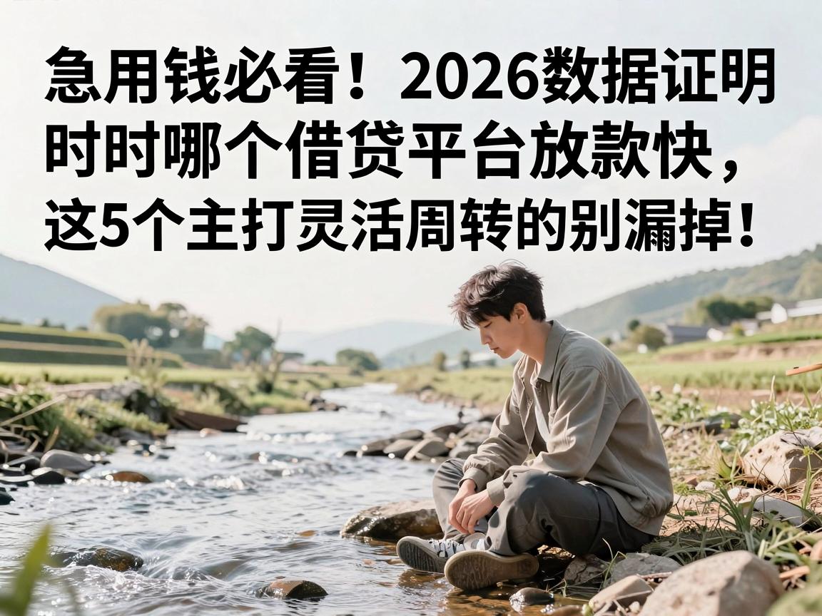 急用钱必看!2026数据证明哪个借贷平台放款快,这5个主打灵活周转的别漏掉