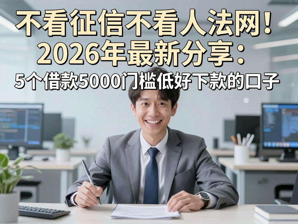 不看征信不看人法网!2026年最新分享:5个借款5000门槛低好下款的口子