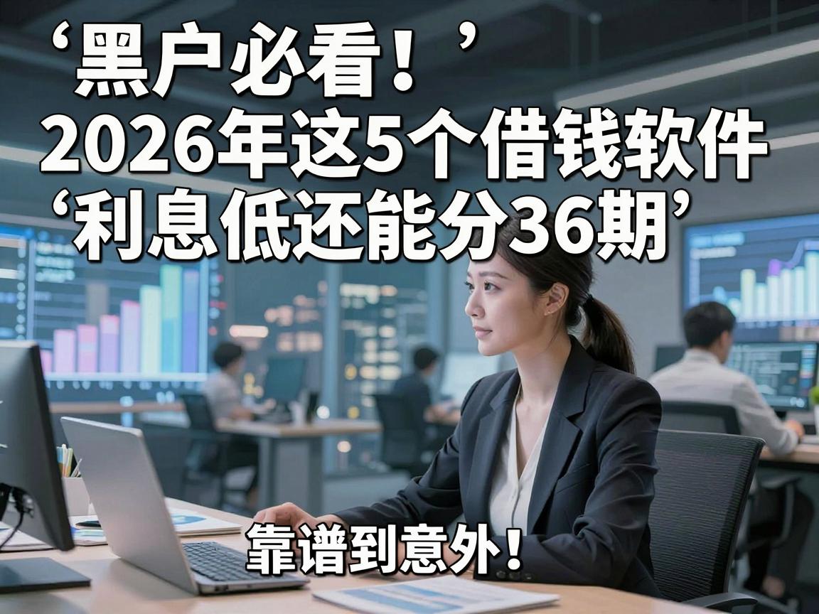 黑户必看!2026年这5个借钱软件利息低还能分36期,靠谱到意外