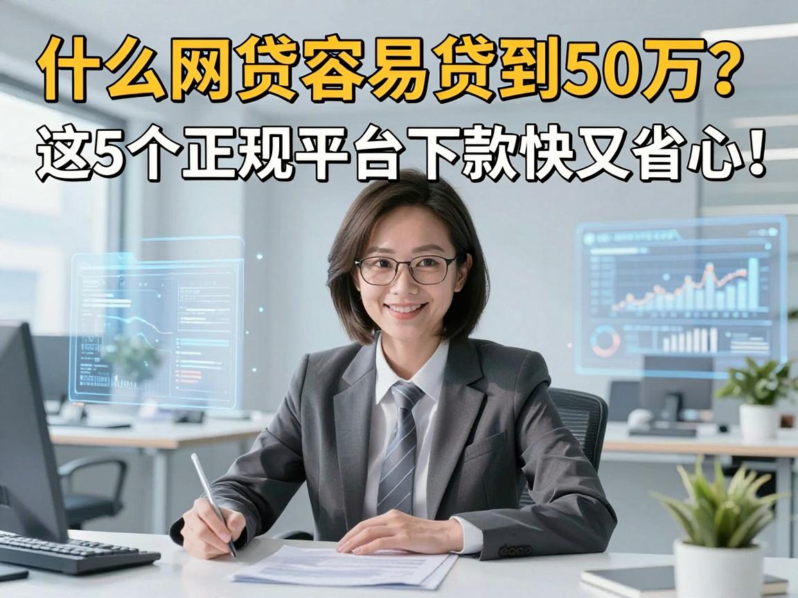 什么网贷容易贷到50万？这5个正规平台下款快又省心！