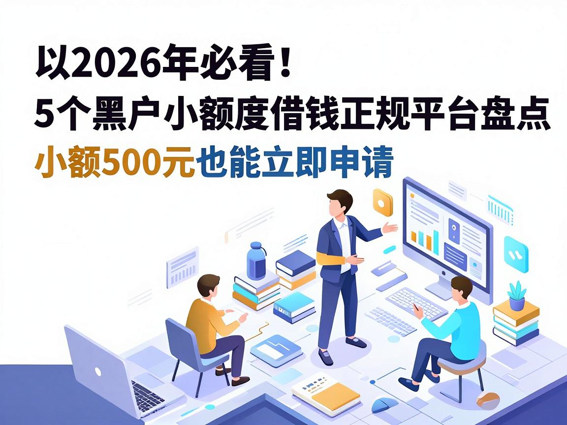 2026年必看!5个黑户小额度借钱正规平台盘点,小额500元也能立即申请