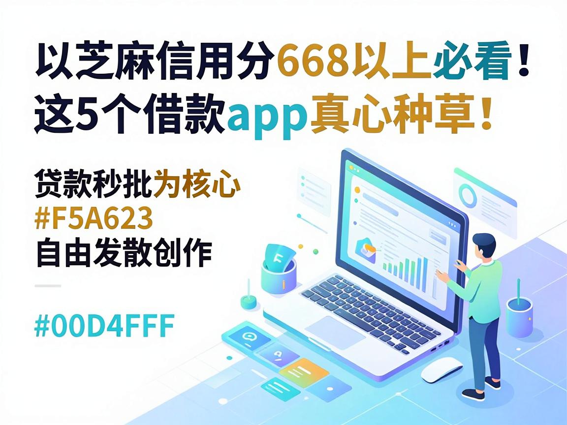 芝麻信用分668以上必看！这5个借款app真心种草，贷款秒批