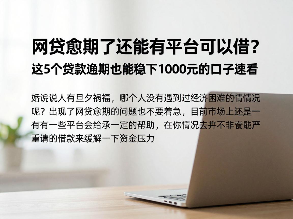 网贷逾期了还能有平台可以借?这5个贷款逾期也能稳下1000元的口子速看