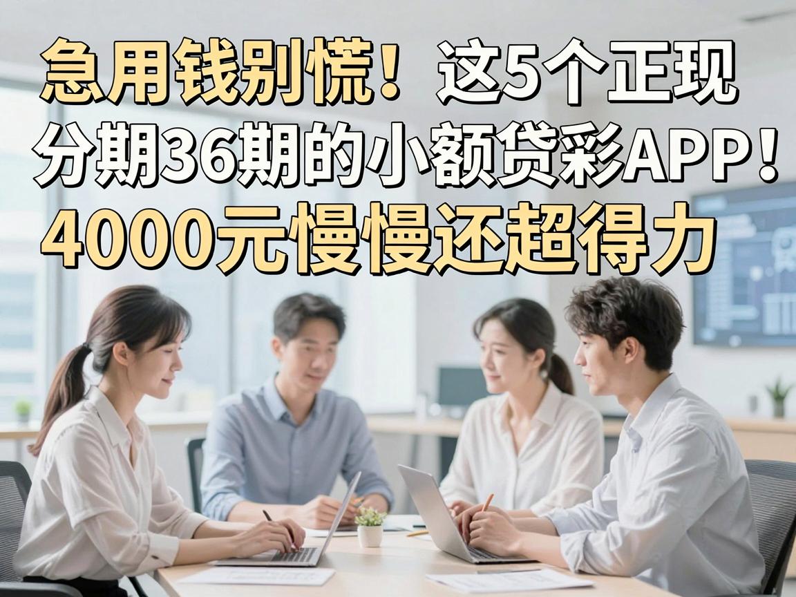 急用钱别慌!这5个正规分期36期的小额贷款APP,4000元慢慢还超得力