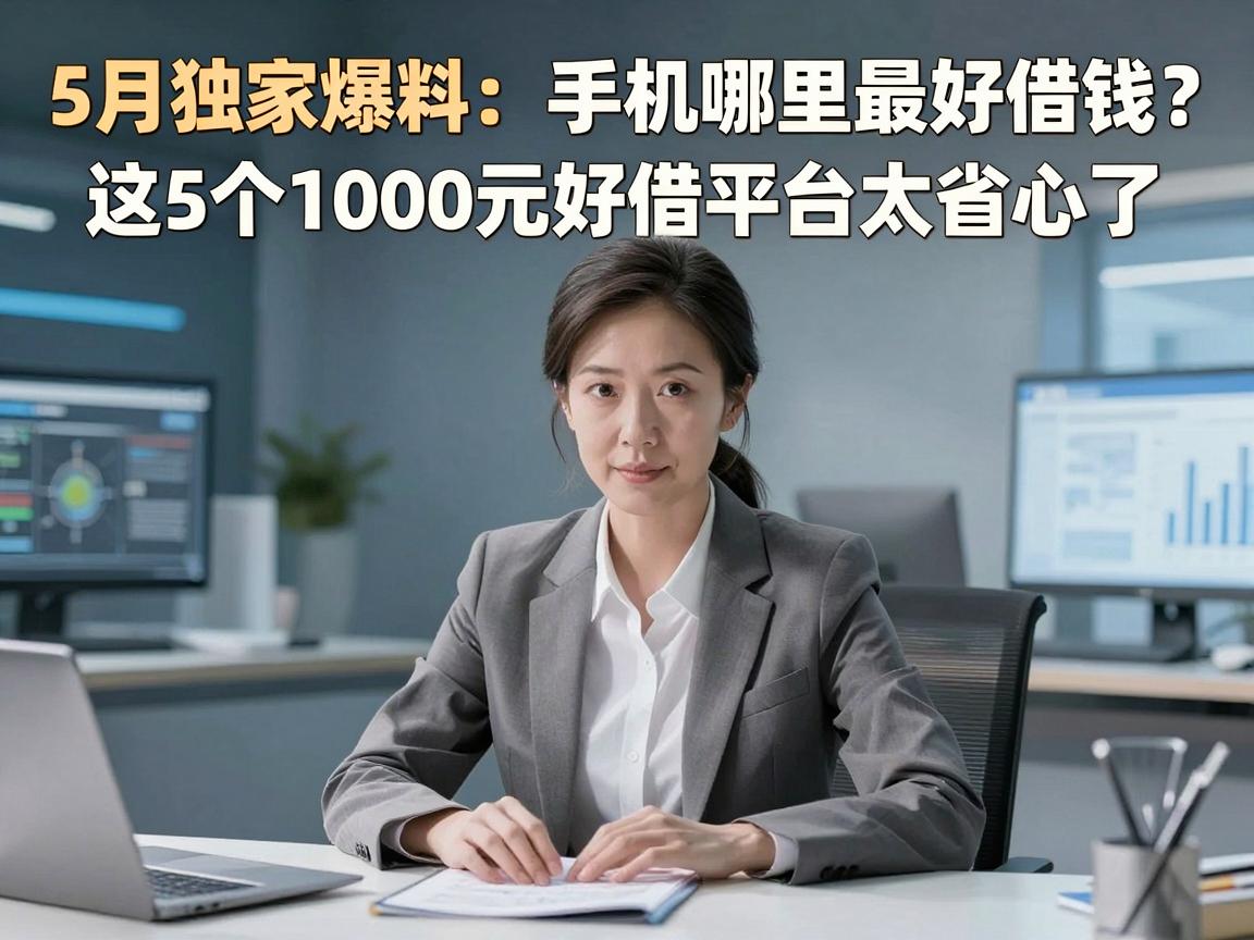 5月独家爆料:手机哪里最好借钱?这5个1000元好借平台太省心了