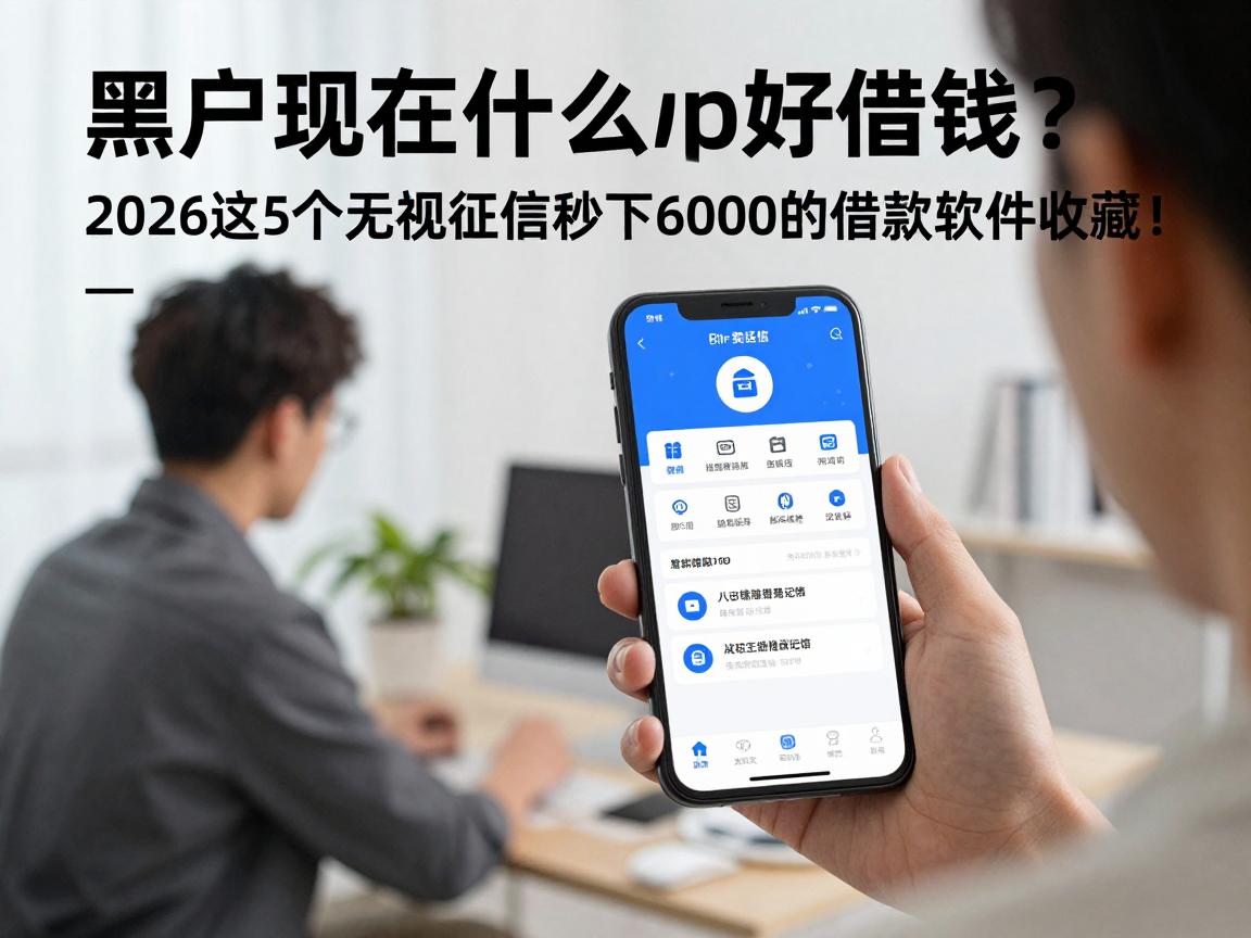 黑户现在什么app好借钱？2026这5个无视征信秒下6000的借款软件必须收藏！
