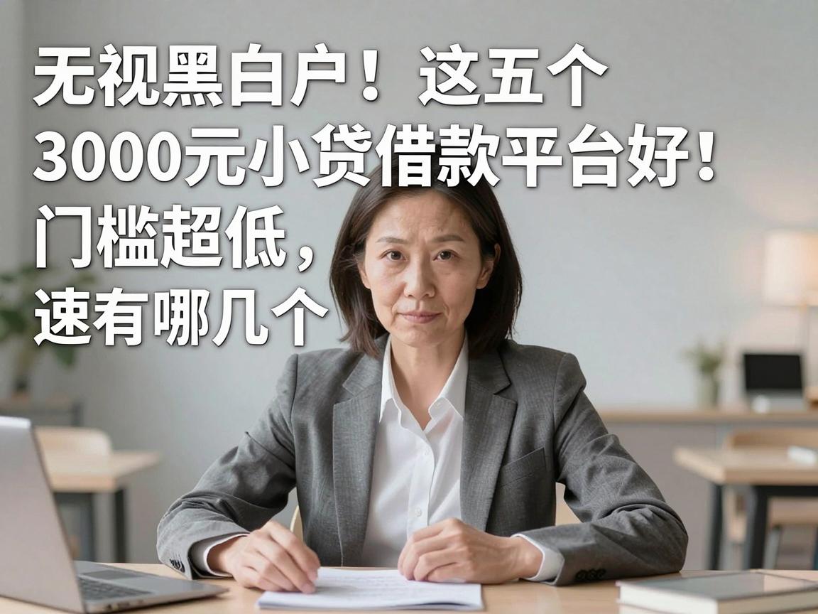 无视黑白户!这五个3000元小贷借款平台门槛超低,速看有哪几个