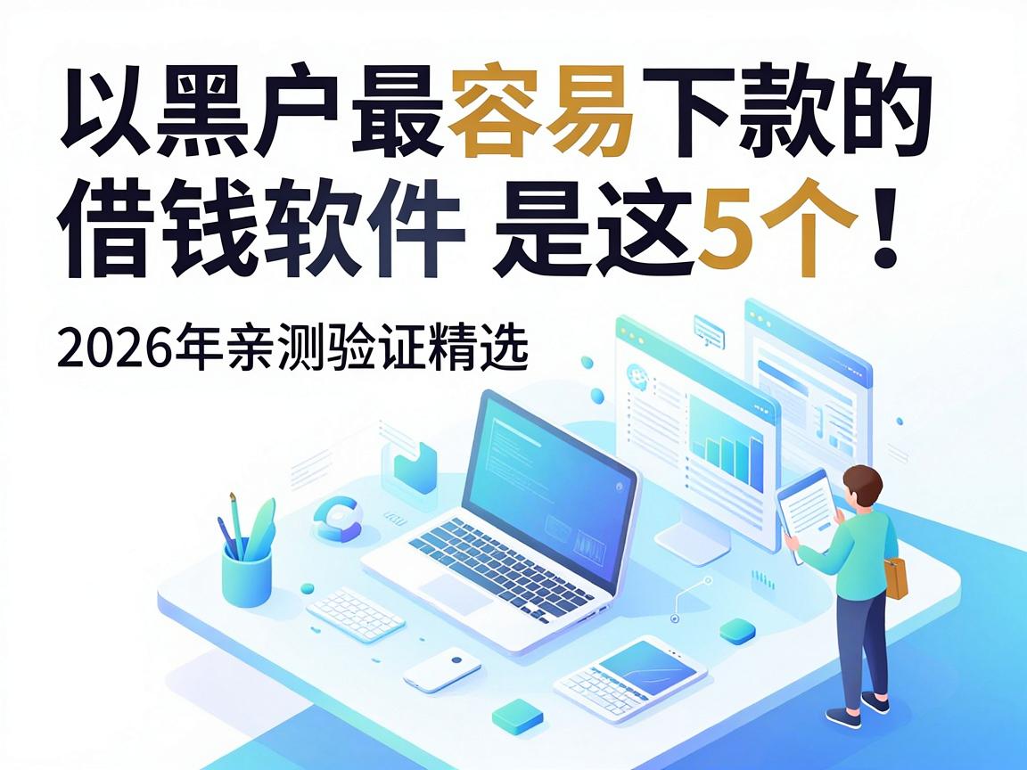 黑户最容易下款的借钱软件是这5个!2026年亲测验证精选