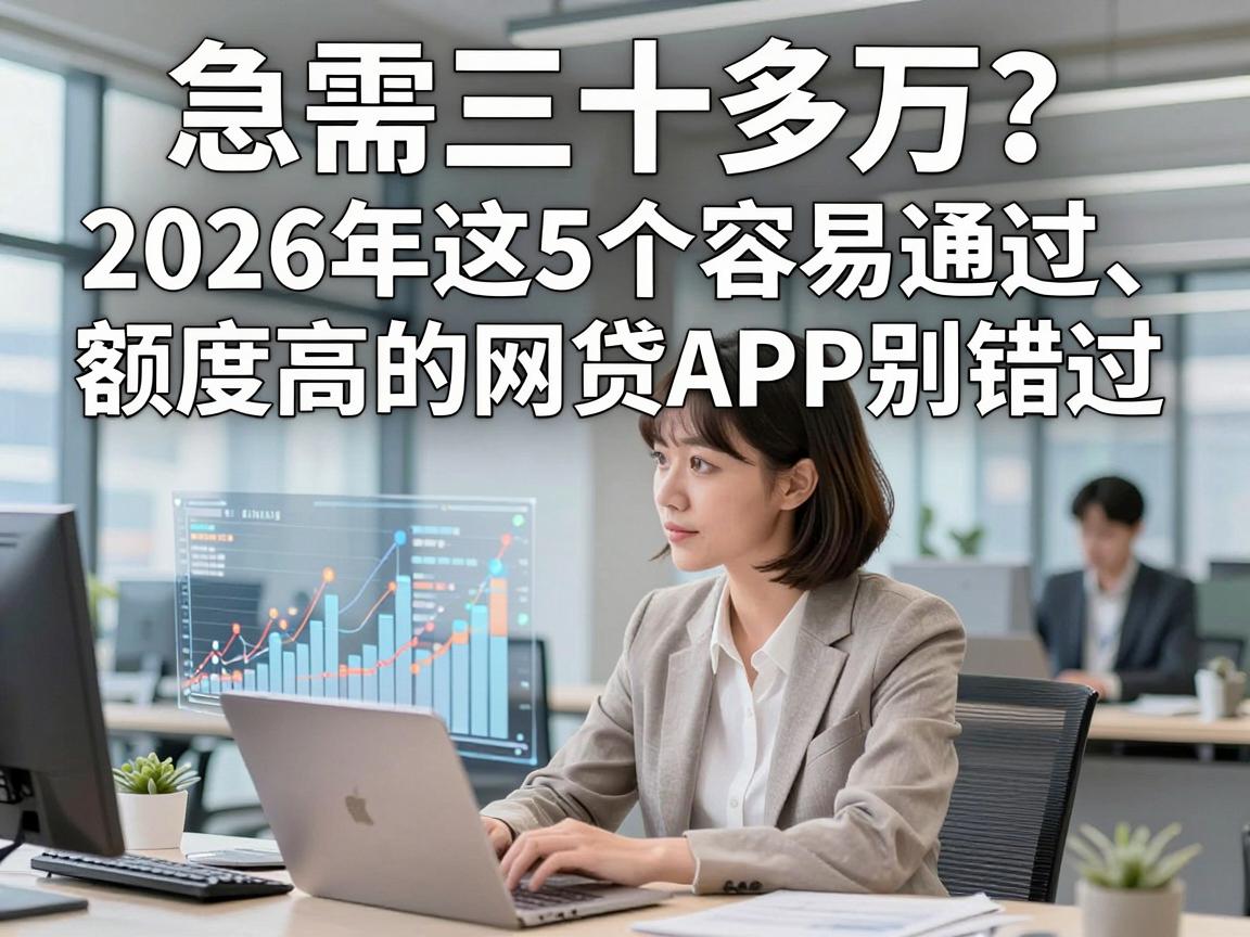 急需三十多万?2026年这5个容易通过、额度高的网贷APP别错过