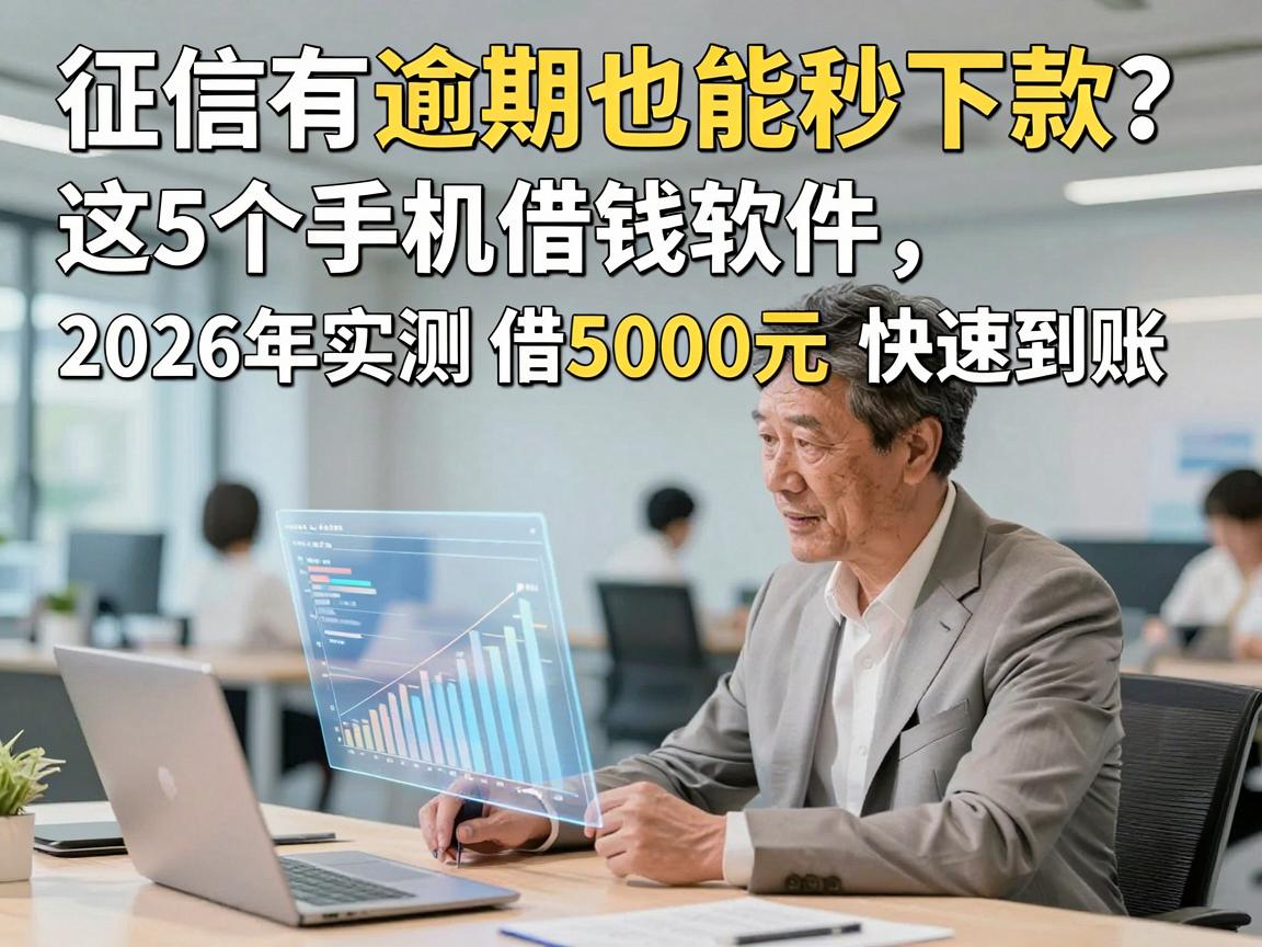 征信有逾期也能秒下款?这5个手机借钱软件,2026年实测借5000元快速到账!