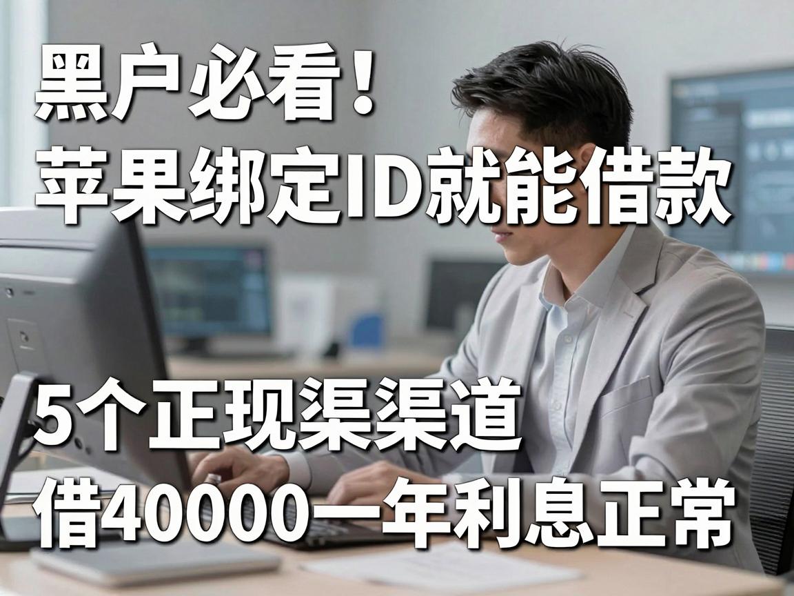 黑户必看!苹果绑定ID就能借款,5个正规渠道借40000一年利息正常