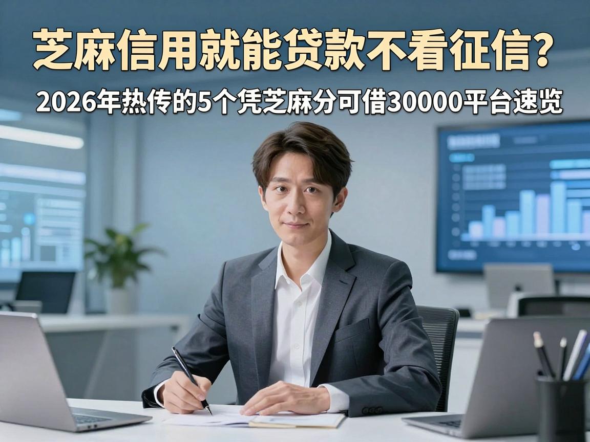 芝麻信用就能贷款不看征信?2026年热传的5个凭芝麻分可借30000平台速览