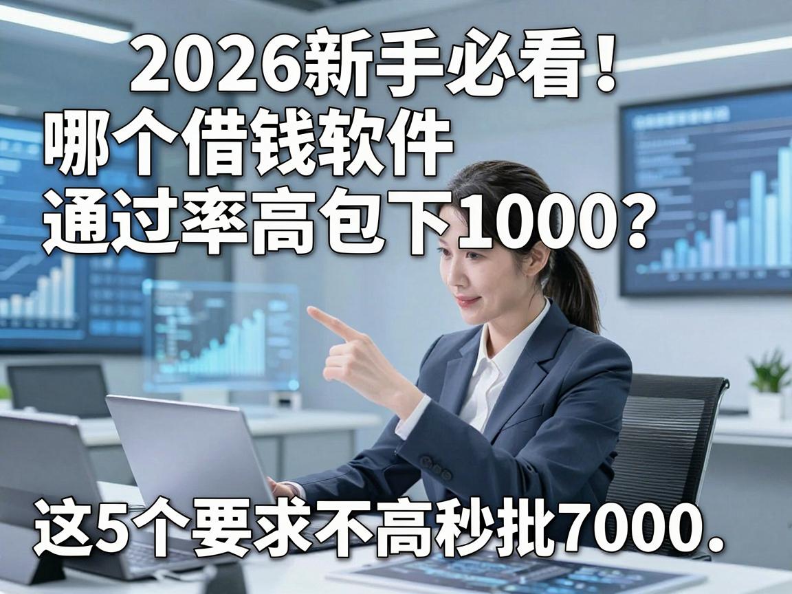 2026新手必看!哪个借钱软件通过率高包下1000?这5个要求不高秒批7000