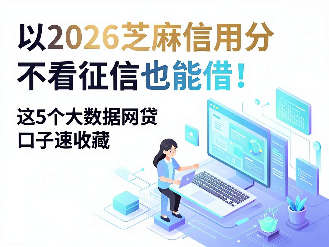 2026芝麻信用分不看征信也能借!这5个大数据网贷口子速收藏