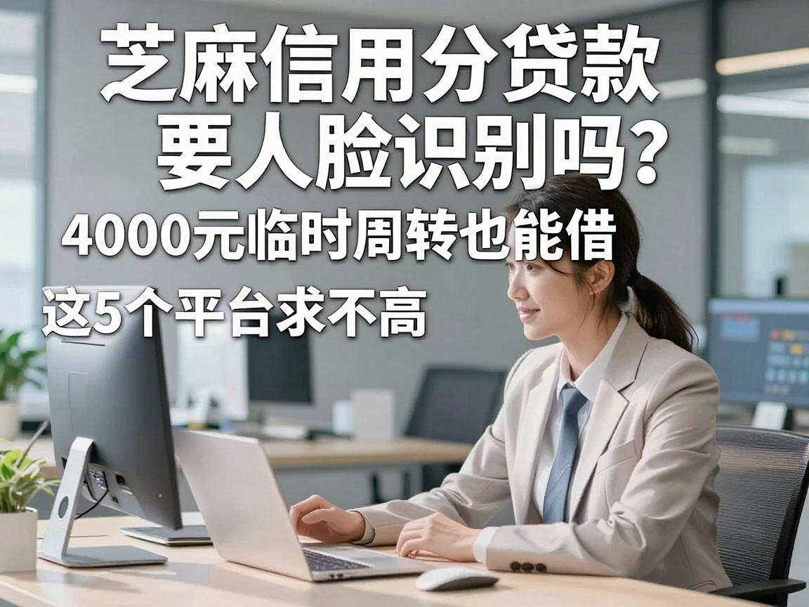 芝麻信用分贷款要人脸识别吗?这5个平台要求不高,4000元临时周转也能借!