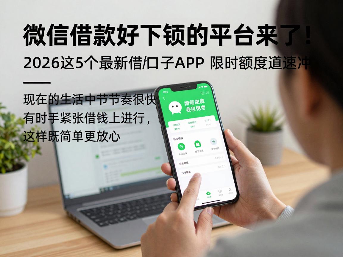 微信借款好下款的平台来了!2026这5个最新借钱口子APP,限时额度通道速冲