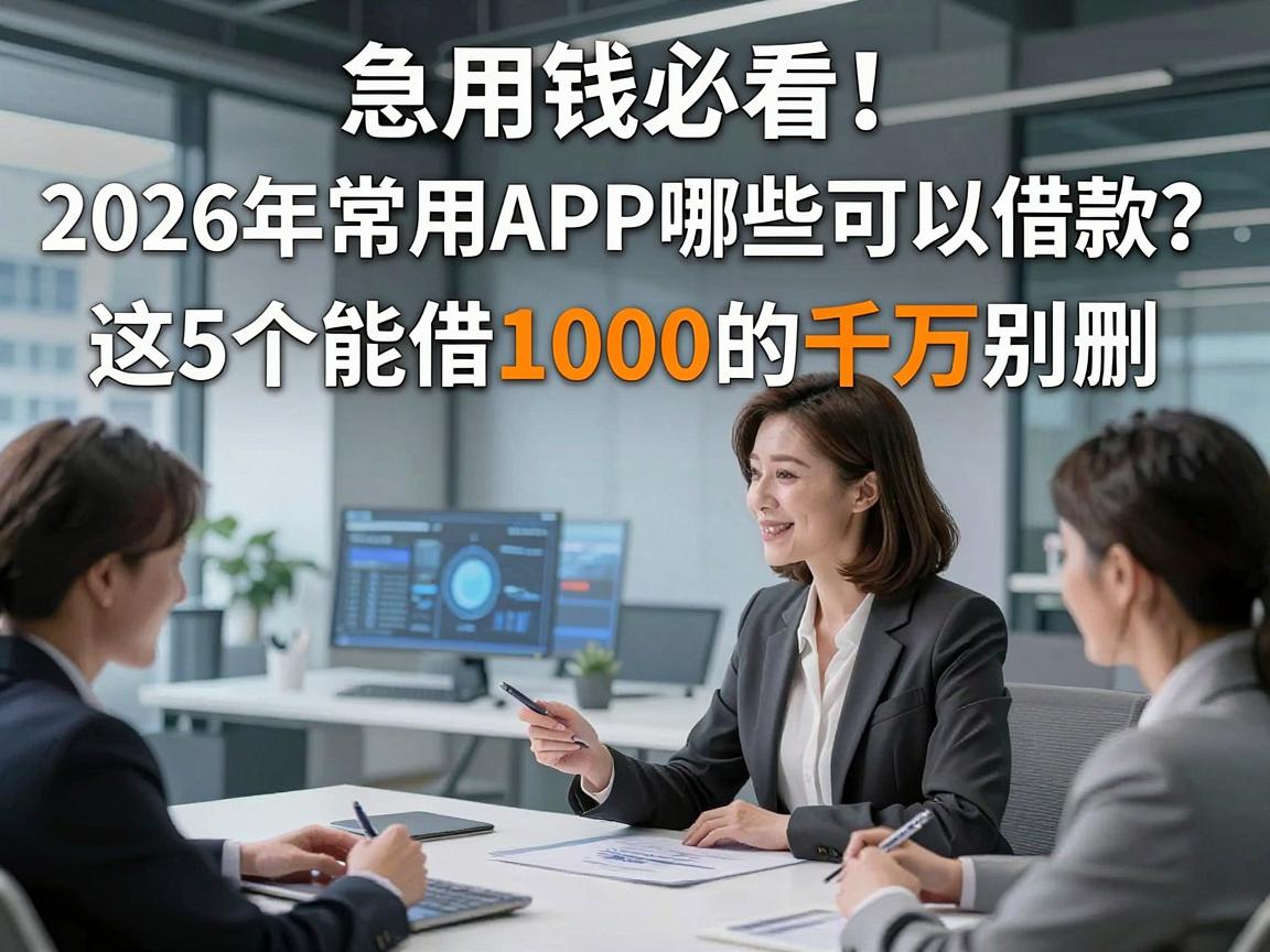急用钱必看!2026年常用APP哪些可以借款?这5个能借1000的千万别删