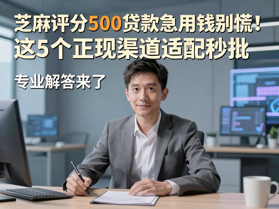 芝麻评分500贷款急用钱别慌!这5个正规渠道适配秒批,专业解答来了