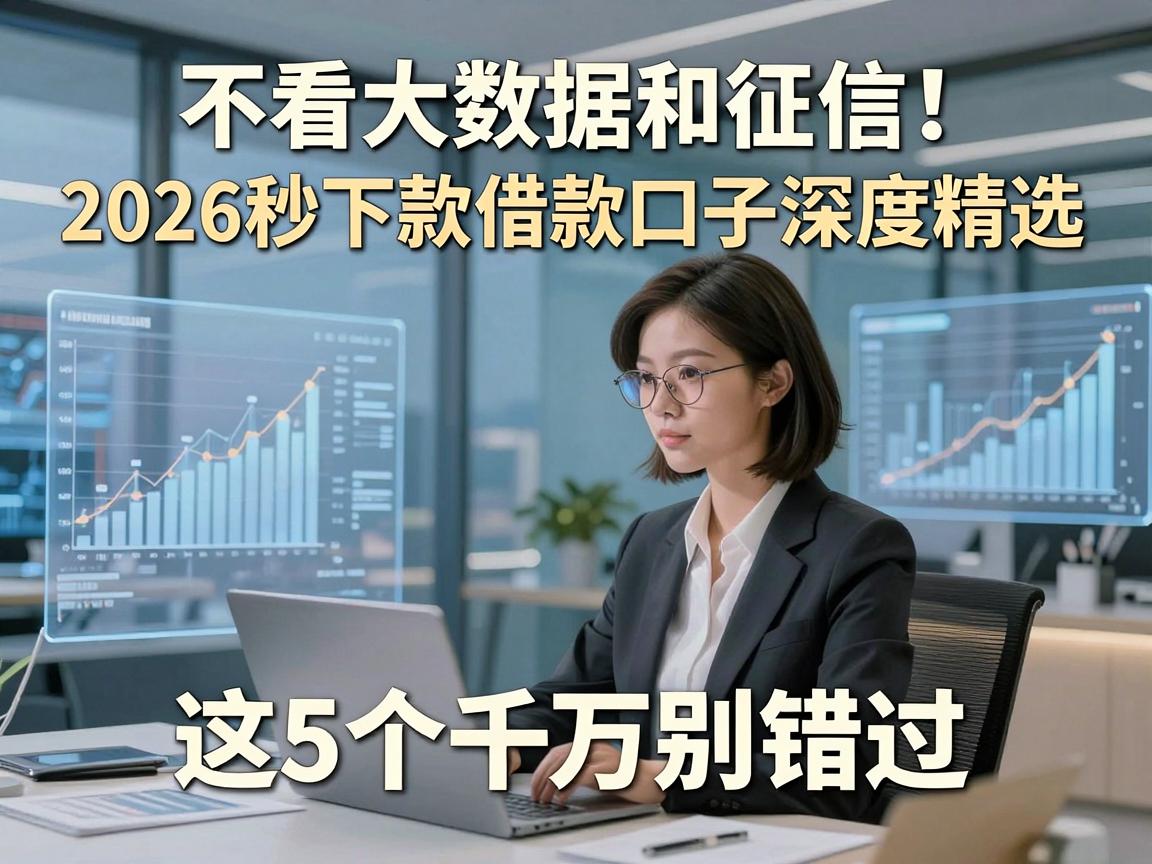 不看大数据和征信!2026秒下款借款口子深度精选,这5个千万别错过