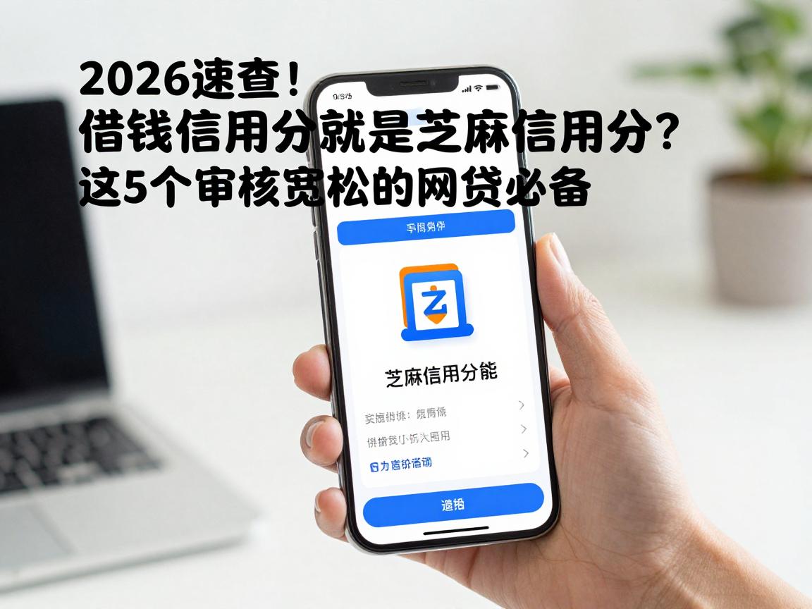 2026速查!借钱信用分就是芝麻信用分?这5个审核宽松的网贷必备