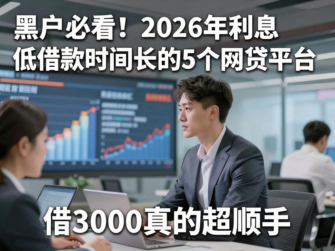 黑户必看！2026年利息低借款时间长的5个网贷平台，借3000真的超顺手