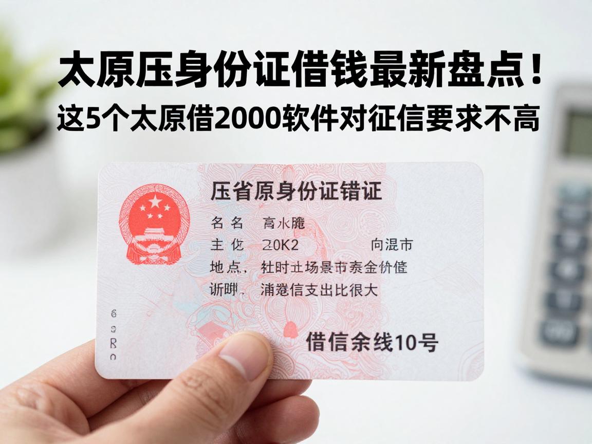 太原压身份证借钱最新盘点!这5个太原借2000软件对征信要求不高