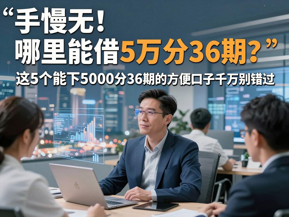 手慢无!哪里能借5万分36期?这5个能下5000分36期的方便口子千万别错过