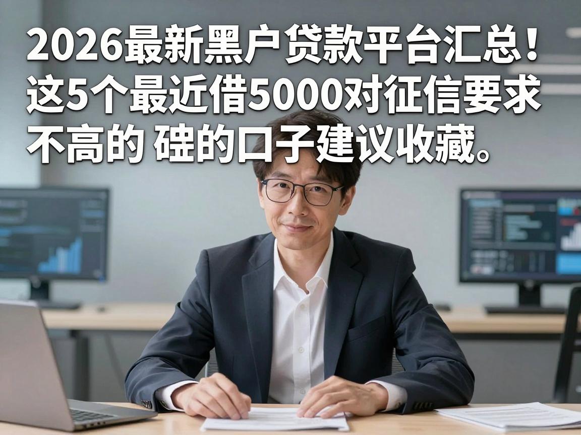 2026最新黑户贷款平台汇总!这5个最近借5000对征信要求不高的口子建议收藏