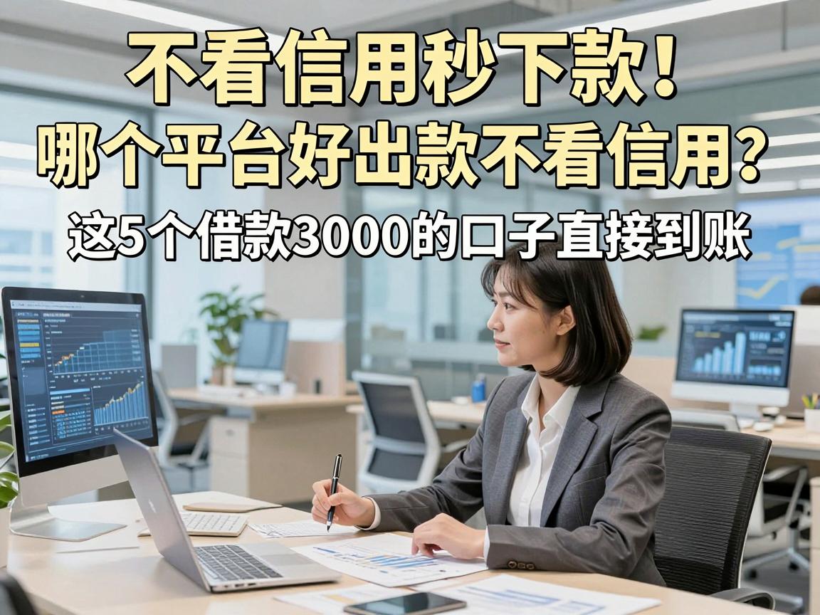 不看信用秒下款！哪个平台好出款不看信用？这5个借款3000的口子直接到账