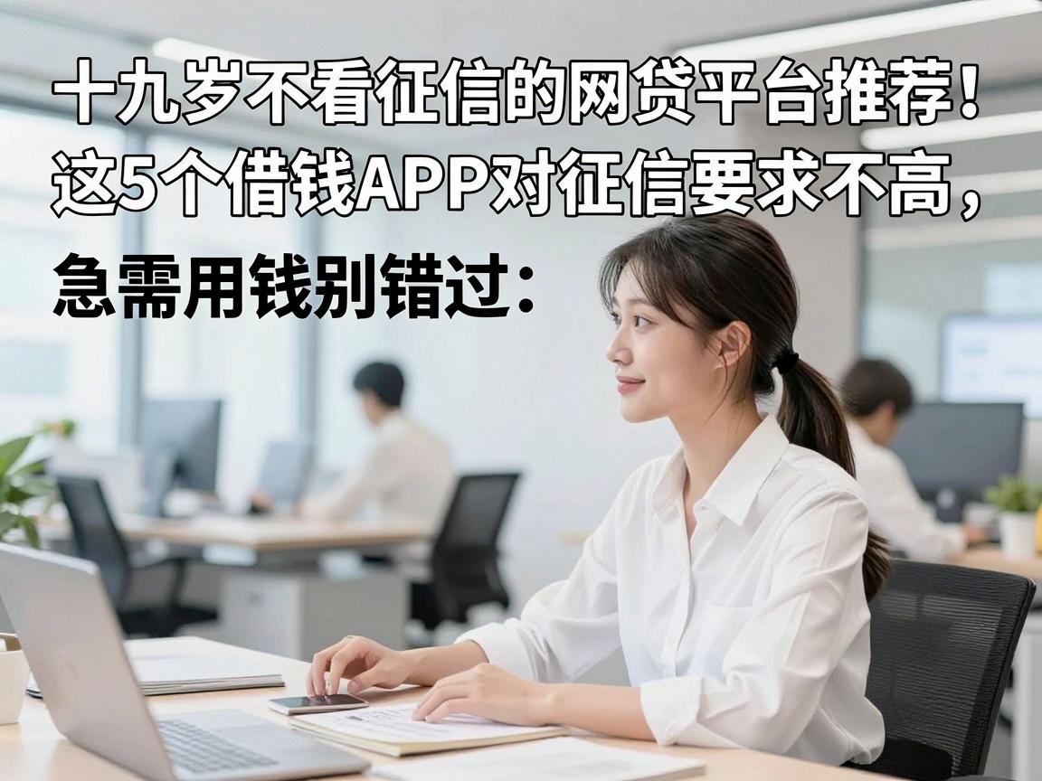 十九岁不看征信的网贷平台推荐!这5个借钱APP对征信要求不高,急需用钱别错过