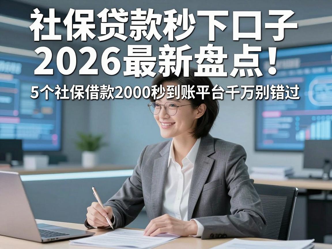 社保贷款秒下口子2026最新盘点！5个社保借款2000秒到账平台千万别错过