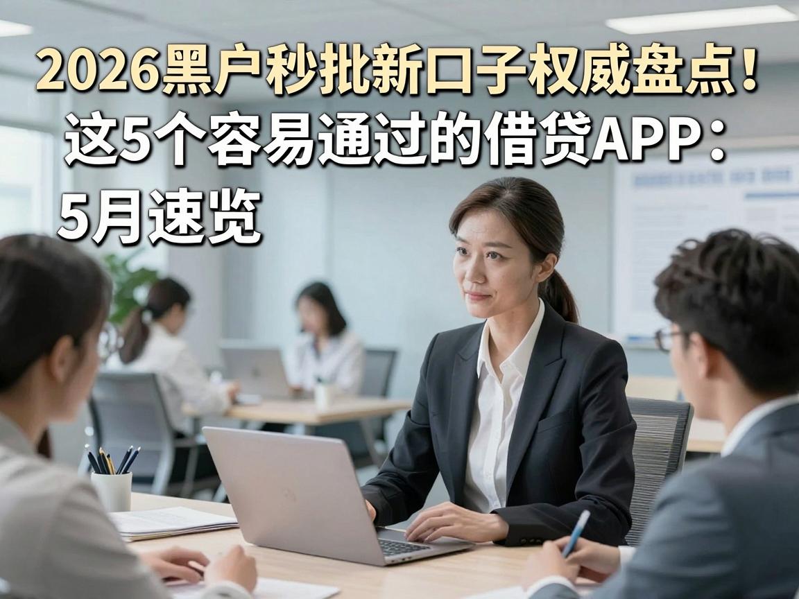 2026黑户秒批新口子权威盘点!这5个容易通过的借贷APP,5月速览
