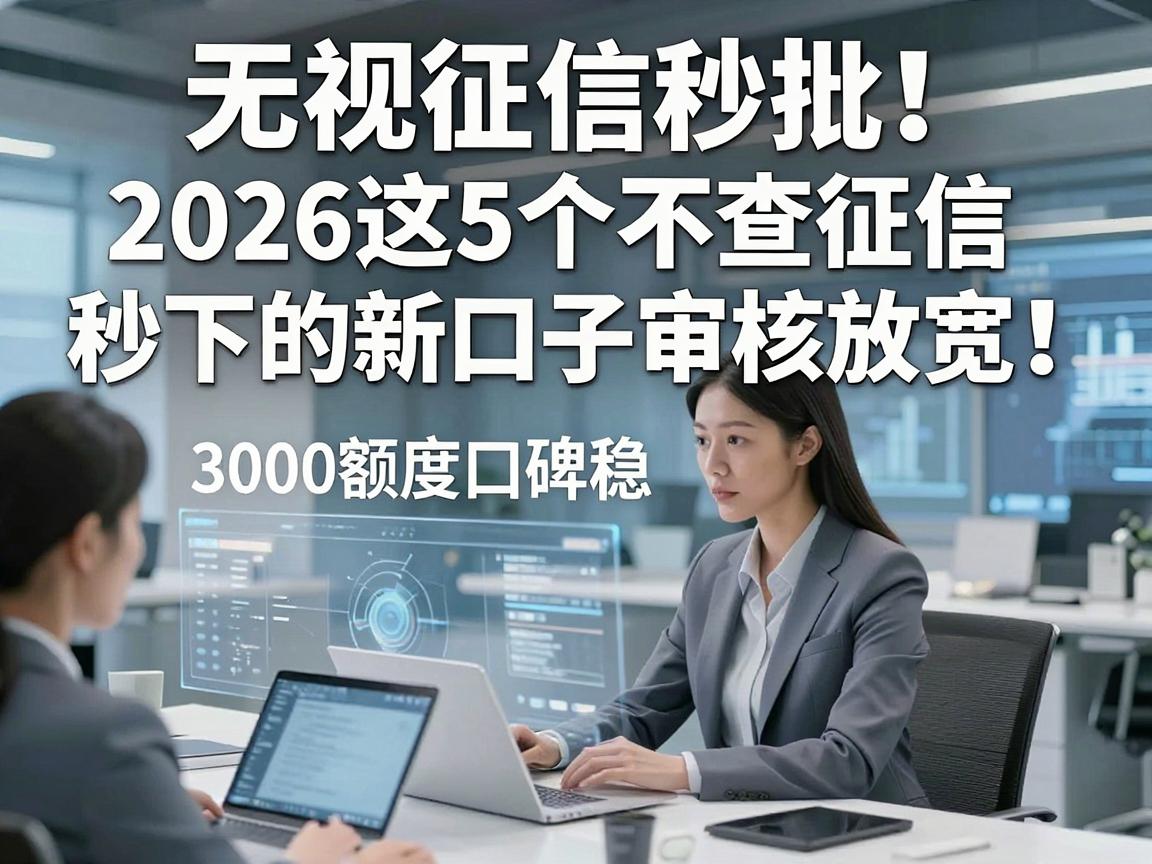 无视征信秒批!2026这5个不查征信秒下的新口子审核放宽,3000额度口碑稳