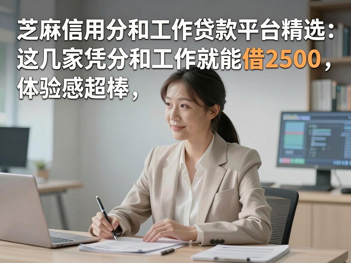 芝麻信用分和工作贷款平台精选:这几家凭分和工作就能借2500,体验感超棒